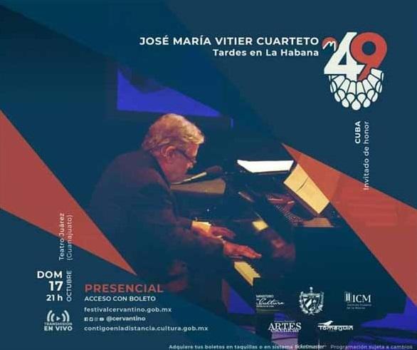 Presentación de José María Vitier engalana al teatro Juárez de México